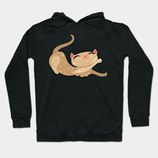 Cat stretching Hoodie